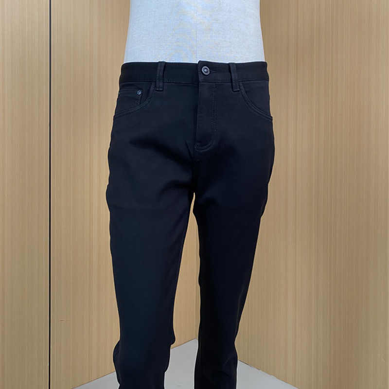 25年秋季新品男士纯黑色牛仔裤