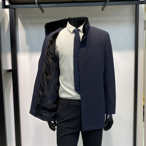 领佐诺依男装皮草商务休闲