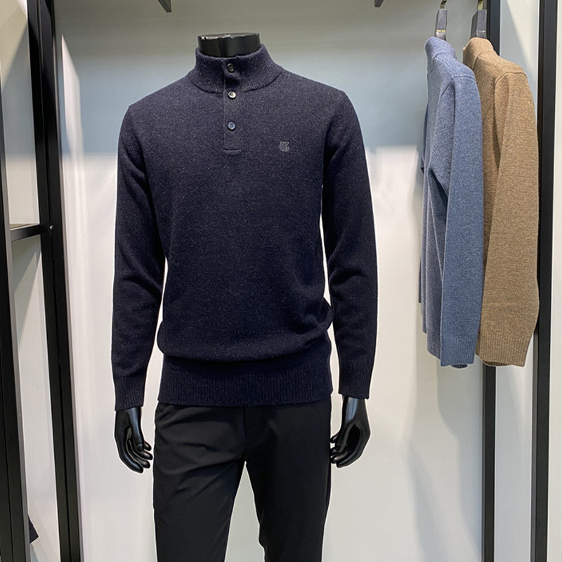 全羊毛专柜品质男士立领羊毛衫商务休闲多色针织保暖毛衣领佐诺依,男装,针织衫/毛衣,淘宝优惠券,粉丝福利购,淘宝优惠卷