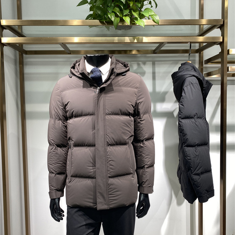 直充绒25冬季新品男士牛奶丝羽绒外套商务休闲鸭绒服上衣领佐诺依,男装,羽绒服,淘宝优惠券,粉丝福利购,淘宝优惠卷