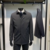 赔钱断码 尼克服商务休闲保暖外套领佐 翻领中长款 处理兔毛冬款 男士