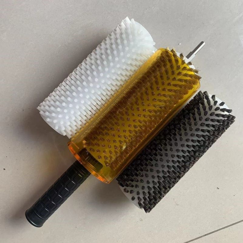 QSGYSY滑雪板刷单双板北欧越野打蜡电动滚刷套装尼龙铜丝马毛滚刷