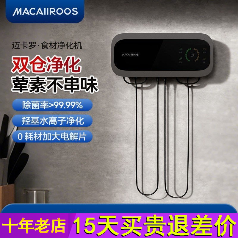 迈卡罗果蔬清洗机洗菜神器食材净化器双仓除菌除农残家用净菜宝