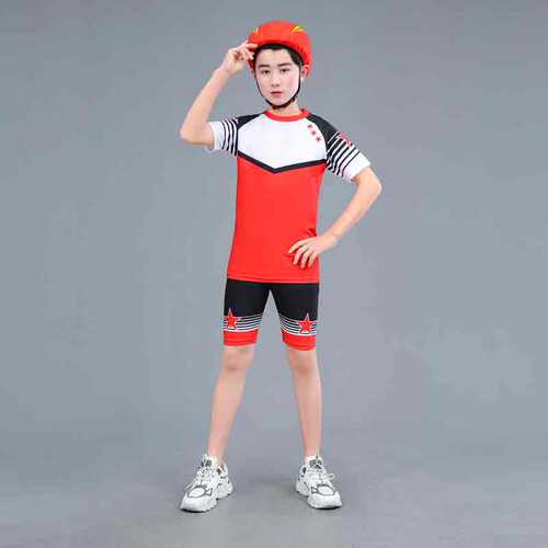 校园之星儿童弹力面料分体速滑服泳衣现货特惠 - 封面