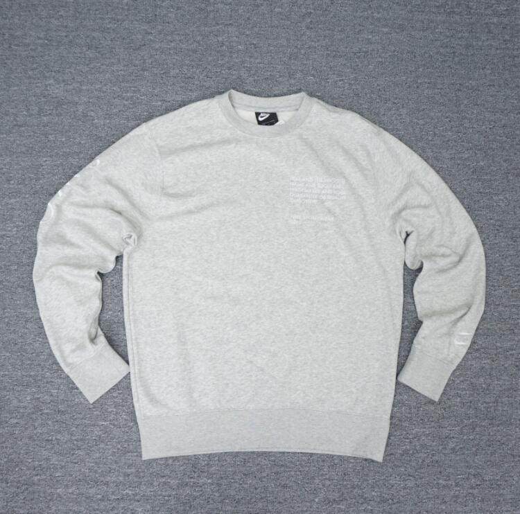 NIKE耐克 刺绣双勾swoosh毛圈圆领宽松长袖套头衫 DJ0466-050