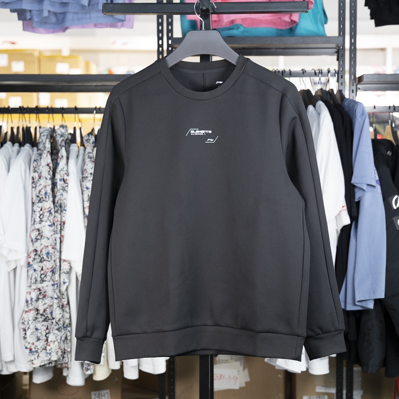 李宁男子圆领套头卫衣