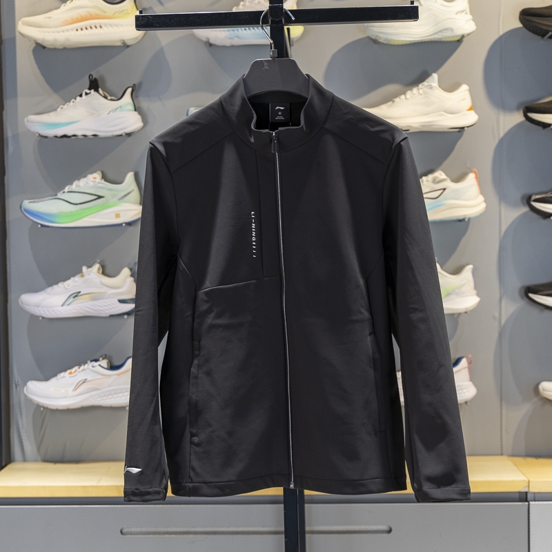 李宁男子立领针织运动外套