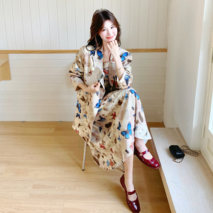 【】温柔系法式蝴蝶印花套显瘦女 2D111-A1138 P260 K388图片