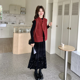 【】新中式风马甲三件套装2D111-B013P235K358，女装马甲，2D111