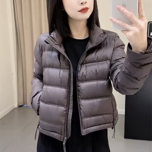 肯豆风短款新款收腰羽绒棉服女宽松加厚立领小个子面包服ins潮
