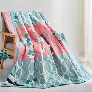 水洗棉四件套阳光米奇乳胶凉席三件套驱蚊被DXM15夏凉被家访团购