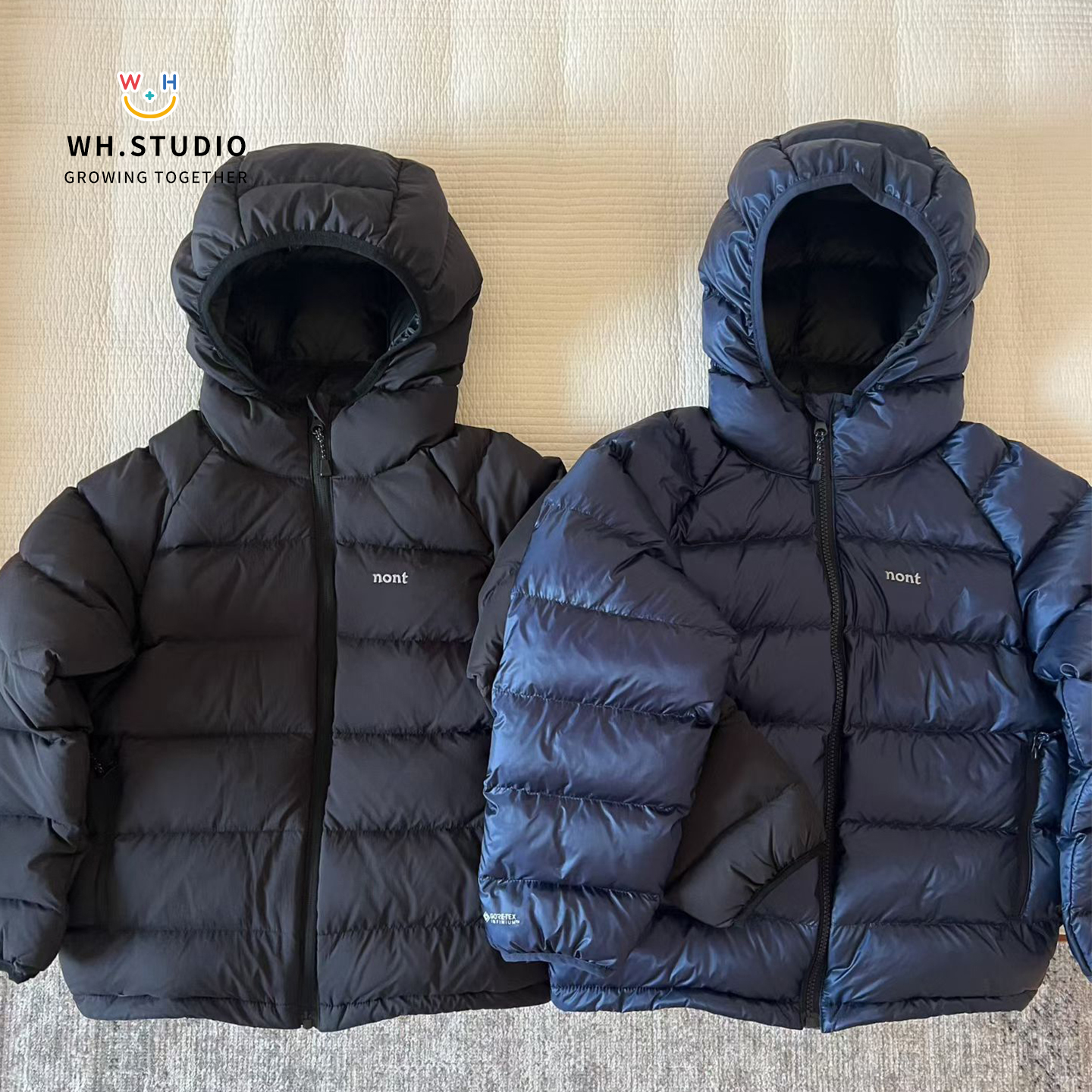 户外潮牌高定90白鸭绒儿童羽绒服