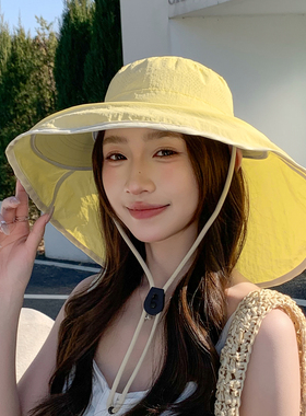 2026春夏日女生大檐防晒帽