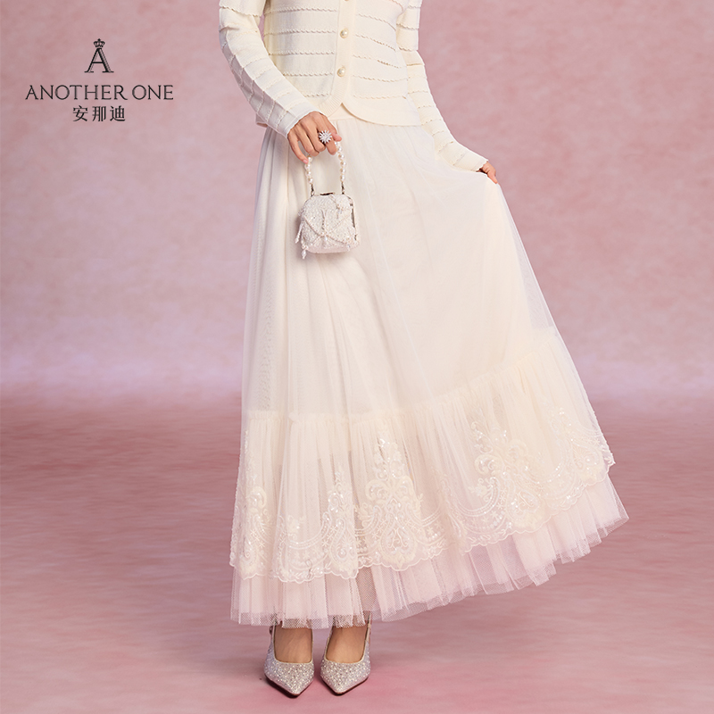 法式复古气质优雅半身裙