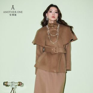 ANOTHER ONE安那迪大衣女外套秋冬高级感驼色系简约通勤时髦穿搭