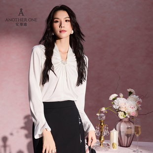 ANOTHER ONE安那迪法式小资上衣高级感轻奢减龄洋气衬衫气