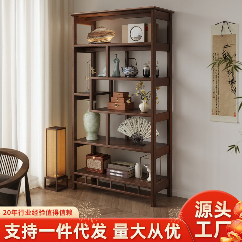 实木置物中式展示隔断摆件博古架