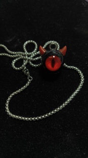 恶魔眼球正品百搭纯手工仿真眼球暗黑摇滚项链恶魔之眼不掉色公主