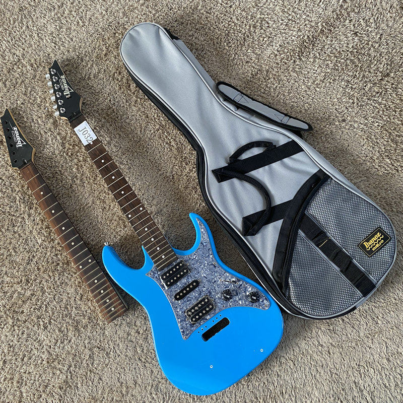 瑕疵 IBanez 依班娜 爱宾斯GRG150 单摇 电吉他蓝色半成品DIY微瑕