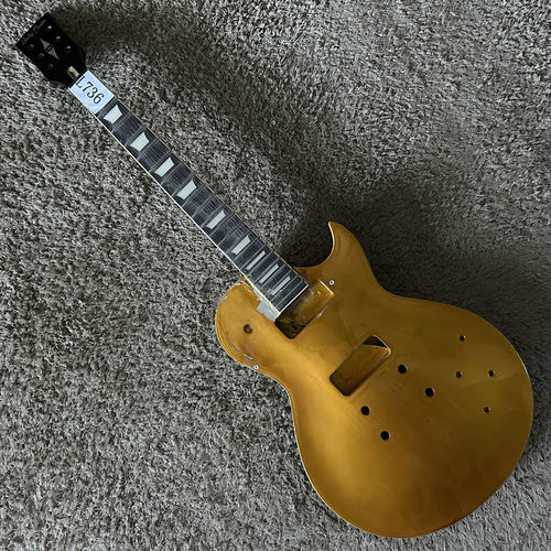 库存清仓Harley Benton HB枫木贴面LP电吉他半成品DIY 金色瑕疵