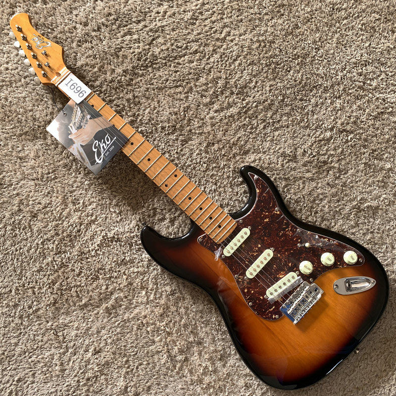 意大利 EKO ST款式 电吉他单摇三单拾音器 22品日落色枫木指板