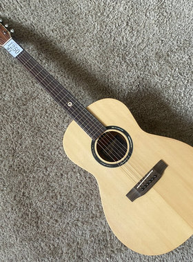 KAZUKI 38英寸PARLOR桶 云杉桃花芯面单板民谣木吉他库存 小蛮腰