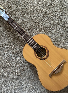 法国LAG 春云杉桃花芯古典吉他合板39英寸原木色哑光库存 微瑕