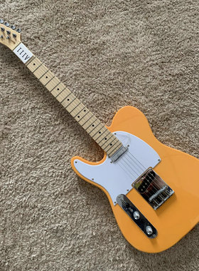 英国品牌 Quincy TL 泰来款电吉他  TELE 橙色左手反手 枫木指板