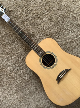 阿迪朗达克云杉木 Hohner 玫瑰木面单板民谣木吉他41英寸原木色