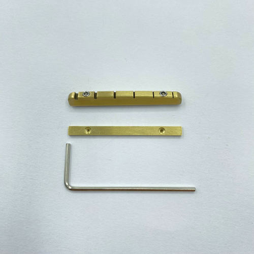 韩产 电吉他上弦枕 可调节高度 黄铜枕 琴枕纯铜42MM 适用ST TL等