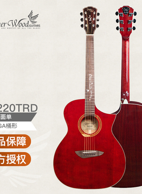 韩国 歌斐木Gopherwood CA220 40英寸GA 缺角面单板民谣木吉他