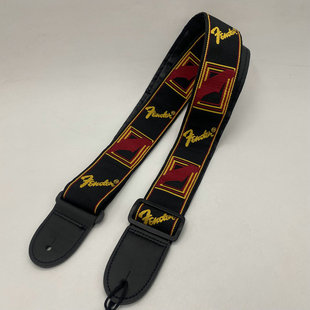 F家 电吉他 贝斯 木吉他 背带 肩带 提花织带图案成人儿童 黑色