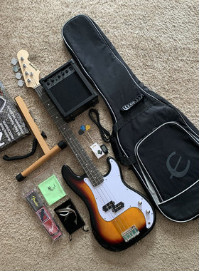 出口 Scorpion 4弦电贝司贝斯 Bass +音箱套装  芬 达 款式 初学