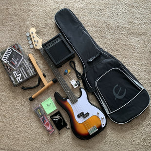 出口 Scorpion 4弦电贝司贝斯 Bass +音箱套装  芬 达 款式 初学