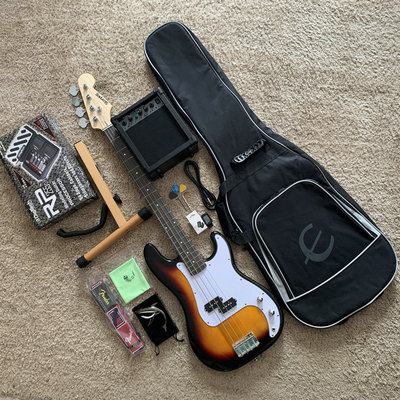 出口 Scorpion 4弦电贝司贝斯 Bass +音箱套装  芬 达 款式 初学