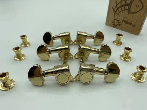 韩国 Jinho 双边电吉他民谣木吉他 琴头钮 卷弦器 弦钮弦轴金色GD