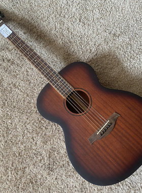 佐乐 Zoller 桃花芯木合板民谣木吉他41英寸哑光 OM桶 珍贝镶嵌