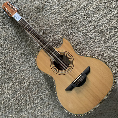 10弦十弦红松桃花芯木民谣木吉他面单板渔夫电箱 库存缺角 专业