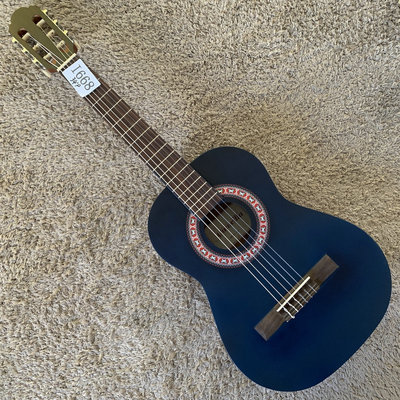 Maravilla 云杉桃花芯古典吉他合板34英寸儿童旅行 微瑕透明蓝色
