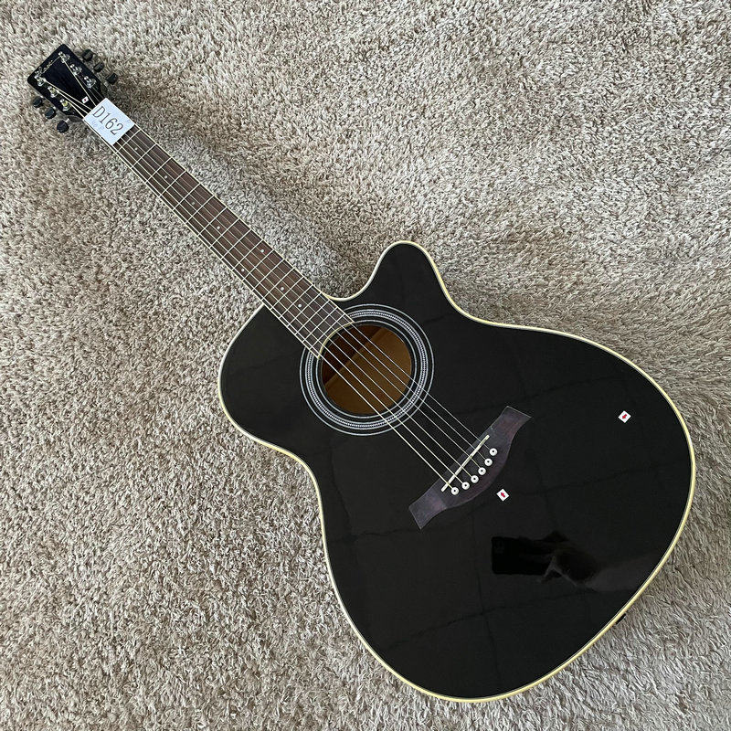 极风 Blast 云杉木合板民谣木吉他 40寸库存 缺角黑色 瑕疵特价