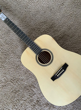 Sunlite 云杉桃花芯木民谣吉他41英寸原木色哑光库存 D桶圆角入门