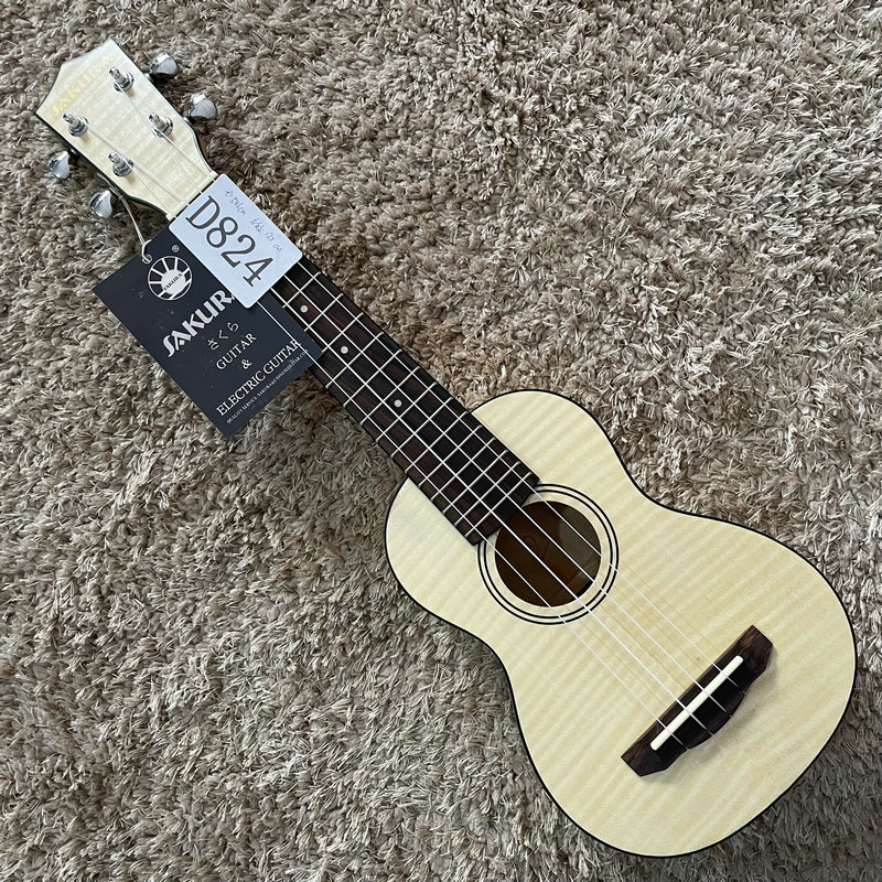 樱花sakura 21寸枫木虎纹合板尤克里里 ukulele 乌克里里初学入门