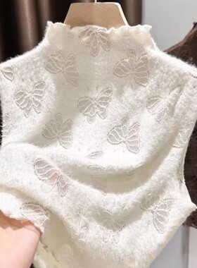 花边蕾丝假领子百搭女高档衣服领子太低神器内搭无袖打底衫秋冬女