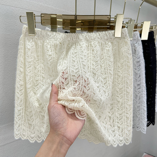 蕾丝小庶屁帘女打底神器下摆鲨鱼裤 遮屁股卫衣毛衣内搭叠穿裙春季