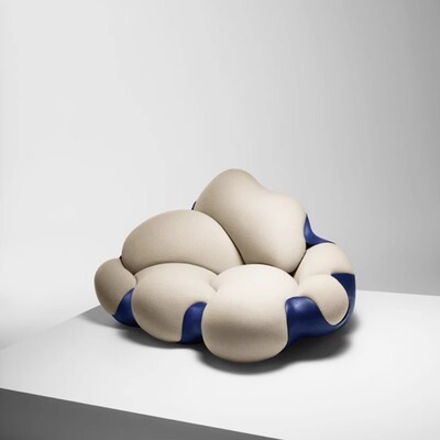 现代创意云朵沙发设计师款玻璃钢材质客厅休闲椅异形沙发