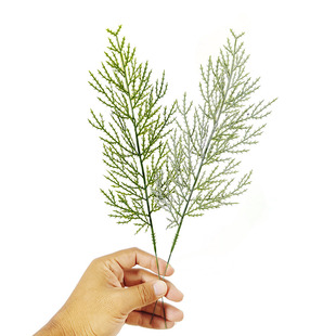 仿真绿植 插花叶子 柏树枝叶 松树叶 花店婚庆装扮 开业花篮搭配