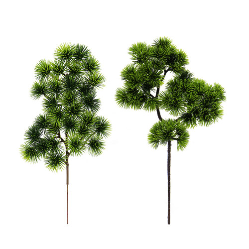 仿真绿植塑料松树枝厂家直销单支