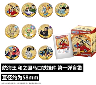 正版现货航海贼王磁吸马口铁挂件冰箱贴国谷路飞索隆山治罗宾贝波