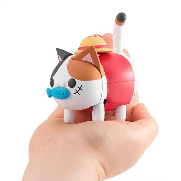 正品现货MegaHouseMEGA CAT航海贼王路飞电动猫喵玩具送人礼物