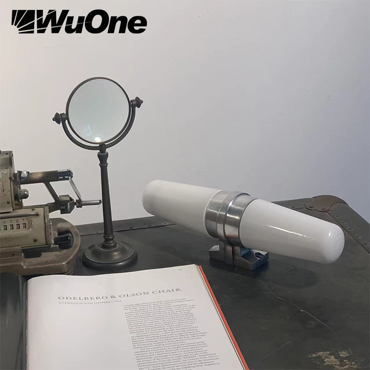 复古wuone灵光逸创 镜画灯壁灯照画灯玄关墙装饰灯墙灯奶白玻璃图片